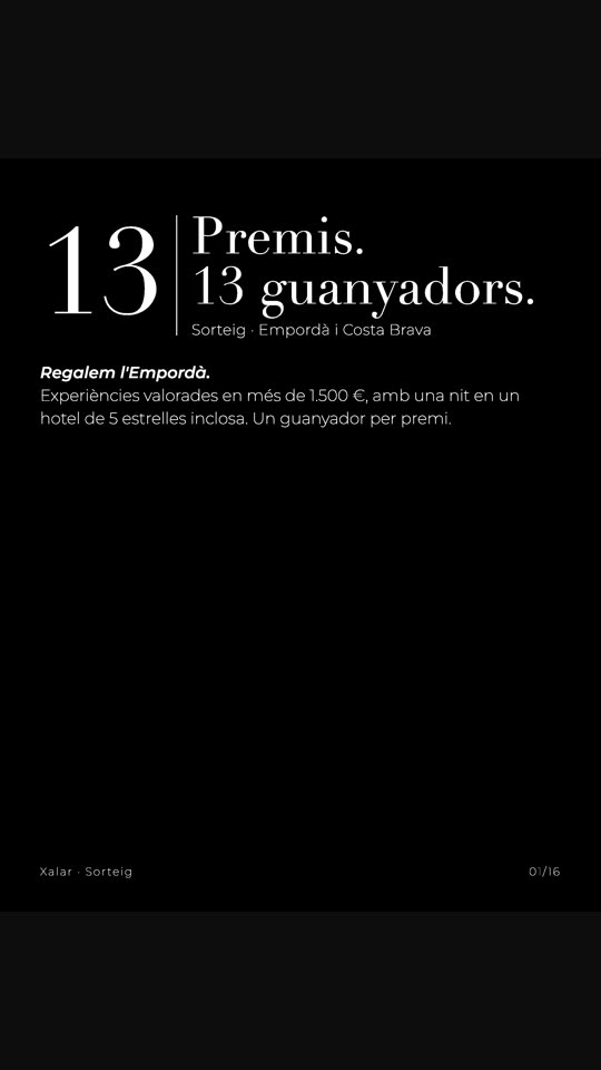 Carrusel de Instagram para Xalar Experiences